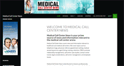 Desktop Screenshot of medicalcallcenternews.com