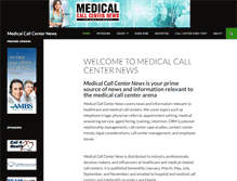 Tablet Screenshot of medicalcallcenternews.com
